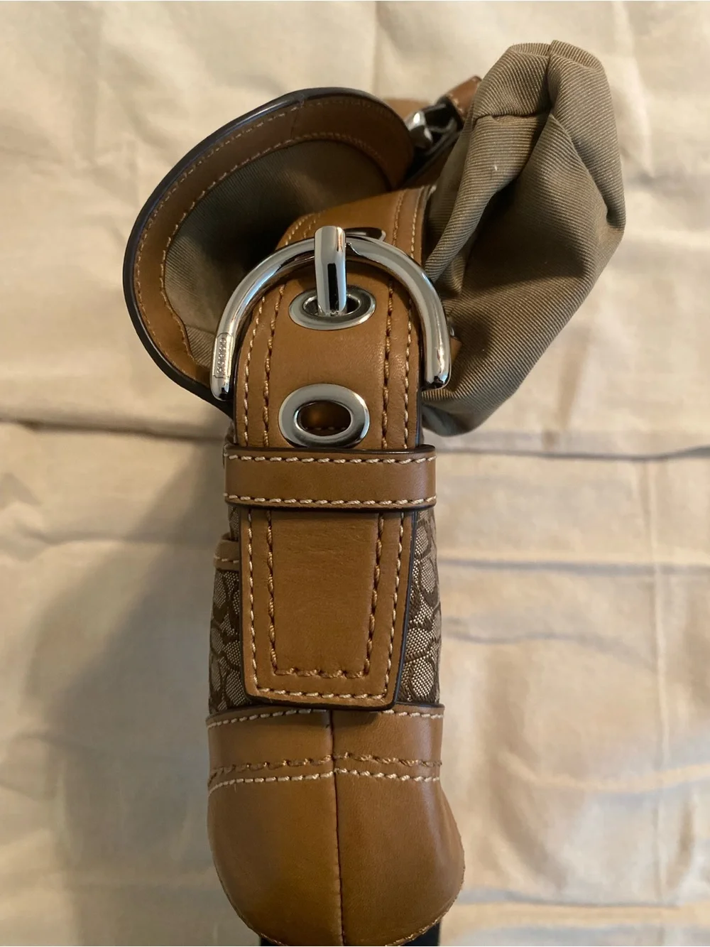 Small Coach Soho Signature Flap Shoulder Bag F10925